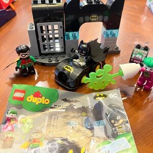 Lego Black and Green Building Set with Batmobile